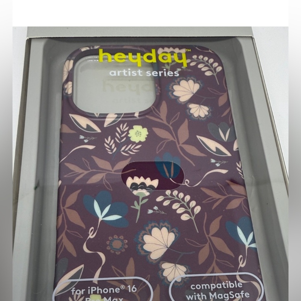 heyday Artist Series Floral Case for iPhone 16 Pro Max MagSafe Antimicrobial NEW - Picture 5 of 8